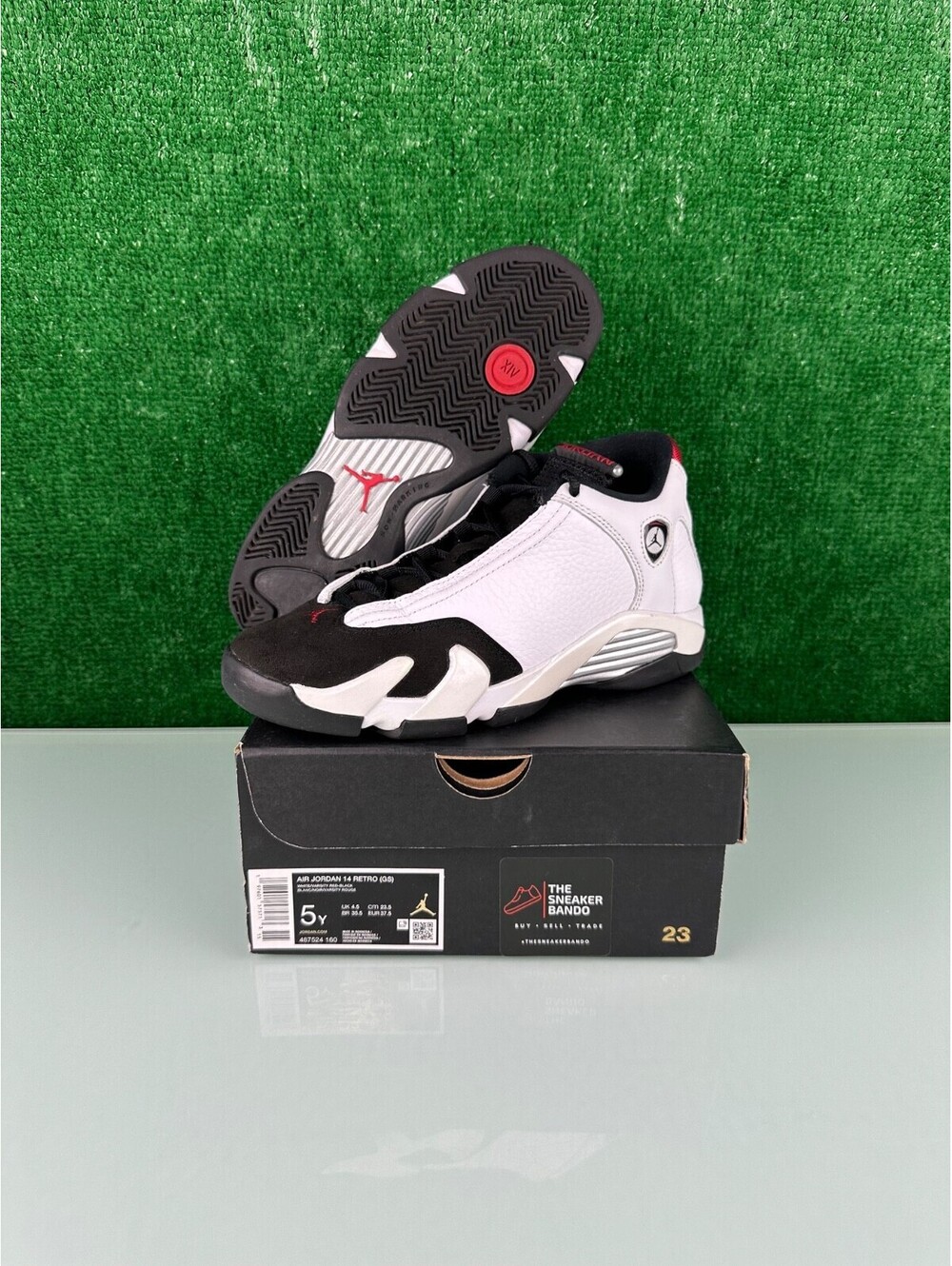 Size 5Y- Air Jordan 14 Retro 2024 Black Toe (GS)